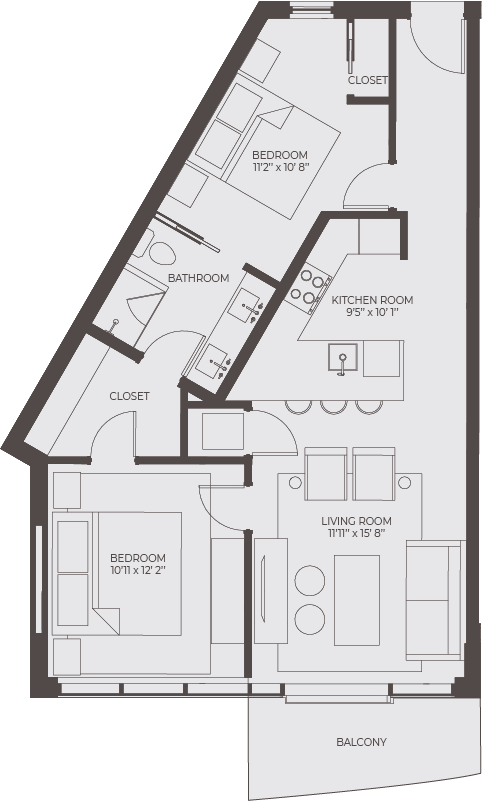 Unit B layout.