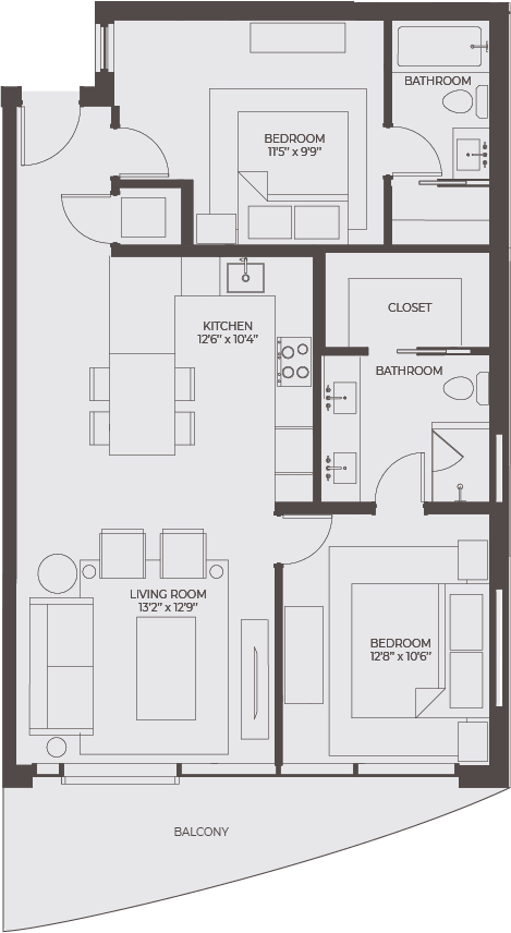 Unit C3 layout.